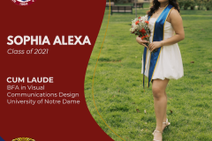Alumni Wall (website) - Sophia Alexa Ochoa '21